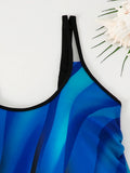 Strappy Printed Tankini 2026 Padded Swimsuit Women Shorts Swimwear Female Beach Wear Bathers Bathing Swimming Swim Suit XL