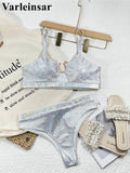 New Shiny Sequins High Waist Bikini Female Swimsuit Women Swimwear Two-pieces Bikini Set Padded Bather Bathing Suit Swim V4213