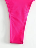 3 Pieces Triangle String Thong Bikinis 2026 Swimwear Female Sexy Brazilian Swimsuit Women Bathers Bathing Swimming Swim Suit