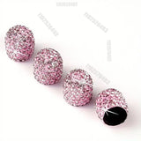 Diamond Crystal Motorcycle Car Tire Valve Caps 4/2pcs Shining Dust-proof Wheel Valve Cover Vehicle Bling Valve Cap Styling Toos