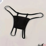 Black Print Thongs Seamless Intimates Panties Outfits G-strings