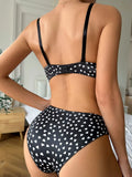 Hot Sale Sexy Floral Print Adjusted-Straps Women Two Pieces Underwire Bra Female Breast Lift Lingerie Set A3122