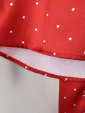 Phantasy Office Lady Polka Dot Tanks Eleghant Halter Black Top Women Sexy Lace up Sleeveless Red Vest 2026 Summer Clothing