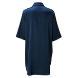 New Women's Solid Color Silky Comfortable Soft Pajamas Sexy Short Sleeve Nightshirt Smooth & Skin-Friendly Home Sleepwear Lounge