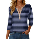 Womens Athletic Tops Short Sleeve Women Stylish Casual Loose Three Button V Neck Short Sleeved T Same Day Long Sleeve Shirt