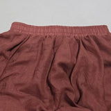 Maxi Skirt Double Layer Women Skirt A-Line Loose Fit Elastic Waist Solid Color Design Flowy Skirt Spring Summer Casual Wear