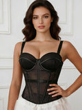 Fishbone Shapewear Corset for Women, Slim-Fit Camisole, Outerwear, European and American Retro Sexy Hot Girl Top