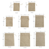 50pcs/lot 7x9 9x12 10x14cm Jute Gift Bags Cotton Linen Jewelry Bags Drawstring Packaging Pouch Display Wedding Sack Burlap Bags