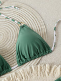 Triangle Halter Thong Bikinis 2026 Women Sexy Swimsuit Ring String Swimwear Female Bathers Bathing Swimming Swim Suit Beachwear