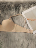 New Hot Selling Solid Color Daily 2-piece Set with Steel Rim push up Bra for Women Underwear Set J2611