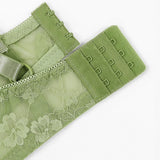 3 Pcs Women's Bra Elegant Retro Lace Sheer Unpadded Sexy Lingerie BH Tops Flower knitting Brassiere Underwire Plus Size Bras