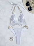 DEKA Diamond chain Bikini Set High Waist Golden Printed Women Swimwear Push Up Bikinis Swimsuit Female Biquini Bathing Suit
