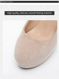 2026 Plus Size 43 Elegant Black Ankle Strap Platform Pumps Sexy Spike High Heels Shoes Women Classic Apricot Office Lady Shoes
