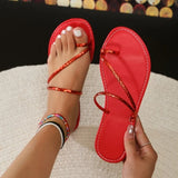 2026 New Ladies Shoes Pinch Toe Women's Slippers Fashion Plus Size Summer Outdoor Beach Best Seller Soft Bottom