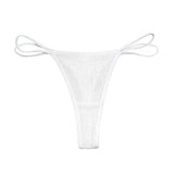 Low Waist Traceless Briefs Double Layered Thin Waistband Panties Comfortable Solid Color Sexy Cotton Sports Fitness Thong 2025