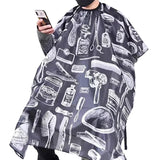 Hairdressing Coth Pattern Cutting Hair Waterproof Cloth Salon Barber Cape Professional Hair Stylist Retro Aprons Haircut Cape