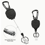 Retractable Badge Holder with ID Card Holder Case Clip