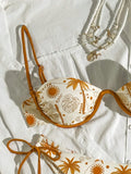 Strappy Underwire Bikinis 2026 Printed Swimwear Female Sexy Swimsuit Women Bathers Bathing Swimming Swim Suit Beachwear