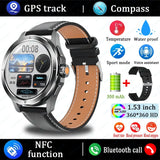 2025 New S4 Ultra Smart Watch Men Blood Oxygen Heart rate Compass Waterproof NFC GPS Tracking Bluetooth Call Sport Smartwatch