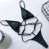 Sexy Extreme Mini Micro String Women Swimwear One Piece Swimsuit Female Cross Backless Monokini High Cut Bathing Suit Swim Lady
