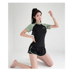 Swimsuit Women's Two-piece Split Sports Style Student Conservative Cover Belly Slimming Hot Spring Ins Style Plus Size  Swimsuit