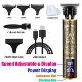 Professional Hair Cutting Machine Vintage T9 Hair Clipper Cutting Machine For Men Shaver Trimmer Rechargeable Carving Mark Razor