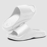 Non-Slip Shower Slippers Women Men Comfortable Soft Sole Couple Slippers Summer 2025 Lightweight Flat Heel Bathroom Slides