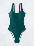 S - XXL Sexy Criss Cross Backless Women Swimwear One Piece Swimsuit Female High Leg Cut Monokini Bather Bathing Suit Swim Lady