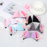 Lolita Bells Cat Ear Hair Clips Fur Headwear Anime Hairpins Headdress Cosplay Hairclip Headsband Party Costume Hair Accessories