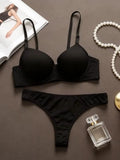 New leopard print European and American 3/4 cup lingerie paired with thong sexy women's underwear set push up bra B2087