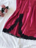 Sexy Pajamas Women's Lace Suspender Nightdress Silk Thin Dress Lingerie Women Nightgowns Sexy Solid Nightwear Summer Loungewear