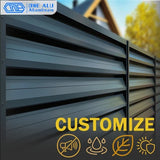 Outdoor Aluminum Louver Fence Panels Modern Privacy Security Fence