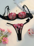 Valentine's Eve Light  Danube Group Ladies Sexy Lingerie Bra Women's Suit - the Temptation of a Seductive Night
