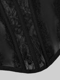 Sexy Lace Fishbone Corset Waist Cincher Casaul Style Tight Camisole Vest Outerwear For Women Backless Sleeveless Charming NPNV
