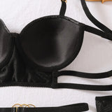 Toucheart Erotic Lingerie Hollow Seductive Shaping Bra Set Gathering Passionate Sexy Luxurious Intimate Underwear Four-piece Set