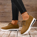 Comfortable Lace Up Platform Sneakers Women Lightweight Plus Size 43 Thick Sole Casual Shoes Woman 2025 Non Slip Sport Sneaker
