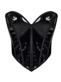 Push-Up Chest Support Glossy Fishbone Sexy Style Waist Cincher Tummy Control Top For Women Solid Color Pure Desire Charming JKOB