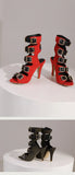 10cm Ultra High with Open Toe Multiple Buckle Strap Belt Sexy Club High Heels Summer Shoes Gladiator Cool Boots Sandals Women