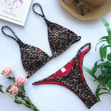 XS - L Leopard Mini Micro Thong Bikini Women Swimsuit Female Swimwear Two Pieces Bikini Set Brazilian Bather Bathing Suit Swim