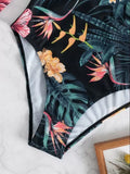 Ladies 2025 One-Piece High Collar Backless Fashionable Swimsuit Long Sleeve Suitable for Summer Beach And Swimming Pool