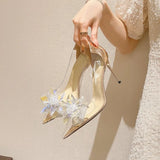 Gold  Heels Women Shoes 2026 Spring Pumps Slip on Sandals Ladies Pointed Wedge Latest Transparent Stiletto Basketball Platform L