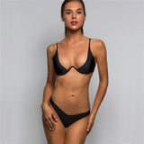 S - XL V-bar Underwired Bikini Female Swimsuit Women Swimwear Two-piece V shape Wire Bikini set Bather Bathing Suit Swim V439