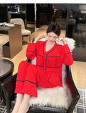 Spring and summer ice silk pajamas for women, sweet pajamas set, long sleeves and trousers, comfortable home clothes