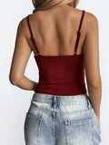 Phantasy Women Y2K Black Camisole Sexy Spicy Girl Style Solid Color Suspender Lace Vest Retro Women's Tanks 2026 Summer Outfit