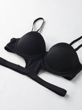 stylish sexy bra T-shirt underton beautiful back half cup smooth and exposed waist slim waist big exposed back push up bra