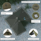 Naturehike Ultralight Camping Tent Chimney Window Teepee Pyramid