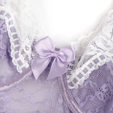 Sexy Lace Teddy Bodysuit for Women with Garter Belt Push Up Sheer Mesh Lingerie Set Underwear as Outerwear Daily Romantic Outfit