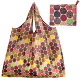 BIG Eco-Friendly Folding Shopping Bag Reusable Portable Shoulder Handbag for Travel Grocery Fashion Pocket Tote