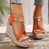 Women Wedges Sandals  Summer Fashion Designer Shoes for Women High Quality Platform Sandals Casual Outdoor Sandals Women