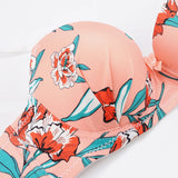 Toucheart Women's Traceless Bra Set Steel Rings Breathable Underwear with Gathered Design To Prevent Exposure Comfortable Fit